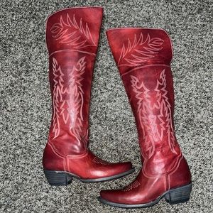 Womens Freebird Over the knee Western Boot
